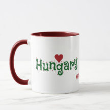 Ungarn Liebe individuelle Name Tasse