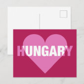 Ungarn Liebe Postkarte (Vorne/Hinten)