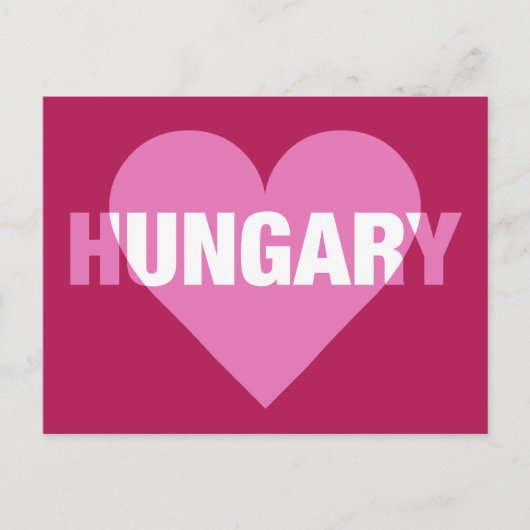 Ungarn Liebe Postkarte (Vorderseite)