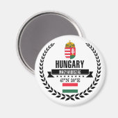 Ungarn Magnet (Vorderseite/Rückseite)