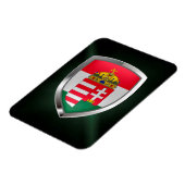 Ungarn Metallisches Emblem Magnet (Linke Seite)