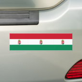 Ungarn mit den Armen, Ungarn-Flagge Autoaufkleber (Auf Auto)