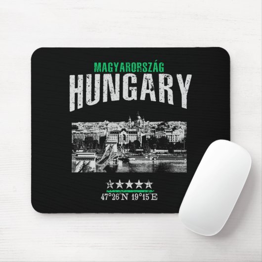 Ungarn Mousepad (Mit Mouse)