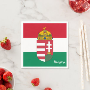 Ungarn Napkins, ungarisches Party/Sportfan Serviette