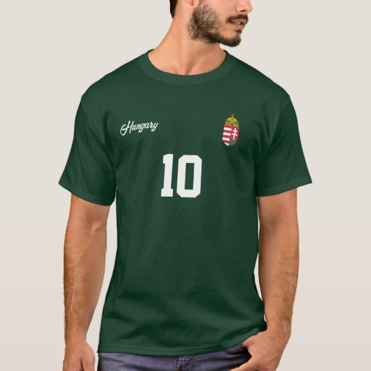 Ungarn Personalisiertes Nationalteam Jersey T-Shirt (Vorderseite)