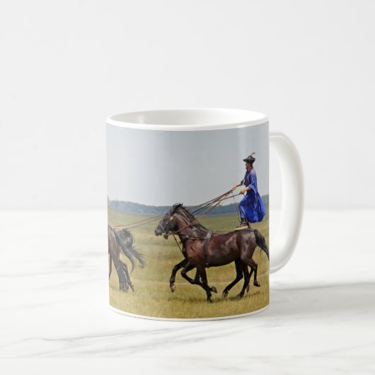 Ungarn - Pferde Kaffeetasse (VorderseiteRechts)