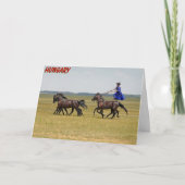 Ungarn - Pferde Karte (Vorderseite)