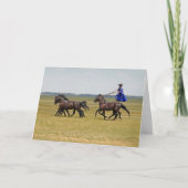 Ungarn - Pferde Karte (Vorderseite)