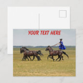 Ungarn Pferde und Pferde Postkarte (Vorne/Hinten)