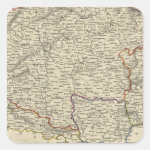 Ungarn Quadratischer Aufkleber