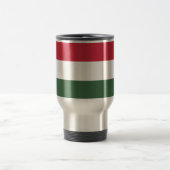 Ungarn Red White Green Stripes Reisebecher (Mittel)