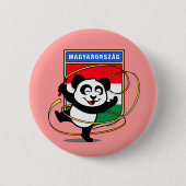 Ungarn Rhythmic Gymnastics Panda Button (Vorderseite)
