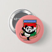 Ungarn Rhythmic Gymnastics Panda Button (Vorne & Hinten)