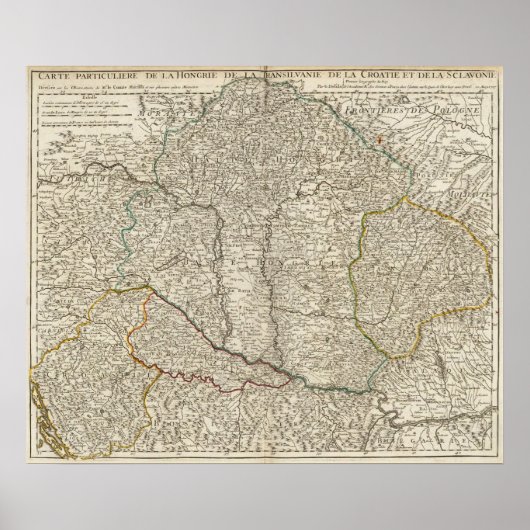 Ungarn, Rumänien, Europa Poster (Vorne)