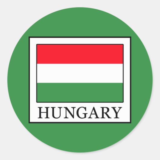 Ungarn Runder Aufkleber (Vorderseite)