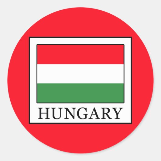 Ungarn Runder Aufkleber (Vorderseite)