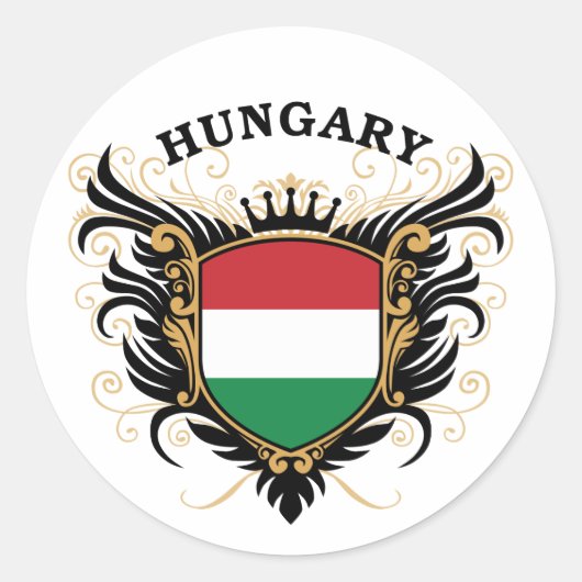 Ungarn Runder Aufkleber (Vorderseite)