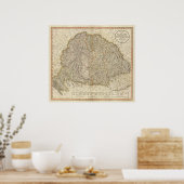 Ungarn, Siebenbürgen, Kroatien Poster (Küche)