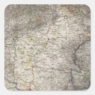 Ungarn, Siebenbürgen, Slawonien, Kroatien Quadratischer Aufkleber