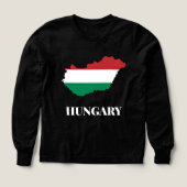 Ungarn, Silhouette, Flaggenfarben (Design Vorderseite)