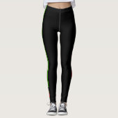 Ungarn stripes Flagge Leggings (Vorderseite)