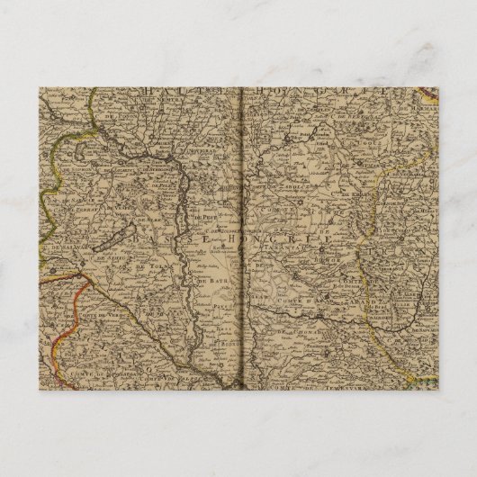 Ungarn und Rumänien Postkarte (Vorderseite)