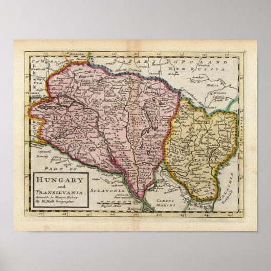 Ungarn und Transilvanien Poster (Vorne)