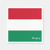 Ungarn und Ungarische Fahnen-Party/Sportfans Serviette (Vorderseite)