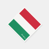 Ungarn und Ungarische Fahnen-Party/Sportfans Serviette (Ecke)