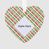 Ungarn und Ungarische Flagge - Personalisiert Ornament (Vorderseite)