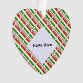 Ungarn und Ungarische Flagge - Personalisiert Ornament (Vorderseite)