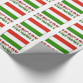 Ungarn und Ungarische Flaggengabe Geschenkpapier (Ecke)