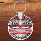 Ungarn Ungarisch Österreichisch Österreich Baum Schlüsselanhänger (Rückseite)