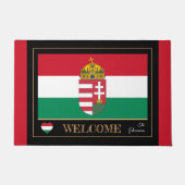 Ungarn & Ungarische Flagge - Matten/Sport Willkomm Fußmatte (Vorderseite)