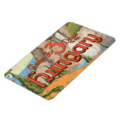 Ungarn Vintage Travel Poster Magnet (Linke Seite)