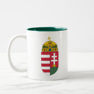 Ungarn Wappen Arme Landesymbol magyar Emblem Fla Zweifarbige Tasse