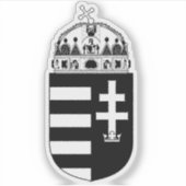 Ungarn Wappen Aufkleber (Vorderseite)