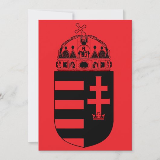 Ungarn Wappen Einladung (Vorderseite)