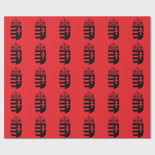 Ungarn Wappen Geschenkpapier (Flach)