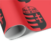 Ungarn Wappen Geschenkpapier (Rolleneckpunkt)