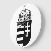 Ungarn Wappen Große Wanduhr (Winkel)