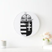 Ungarn Wappen Große Wanduhr (Zuhause)