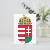 Ungarn Wappen HU Postkarte (Stehend Vorderseite)