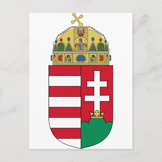 Ungarn Wappen HU Postkarte (Vorderseite)