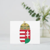 Ungarn Wappen HU Postkarte (Stehend Vorderseite)