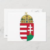 Ungarn Wappen HU Postkarte (Vorne/Hinten)