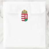 Ungarn Wappen HU Runder Aufkleber (Tasche)