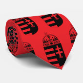 Ungarn Wappen Krawatte (Gerollt)