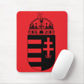 Ungarn Wappen Mousepad (Mit Mouse)