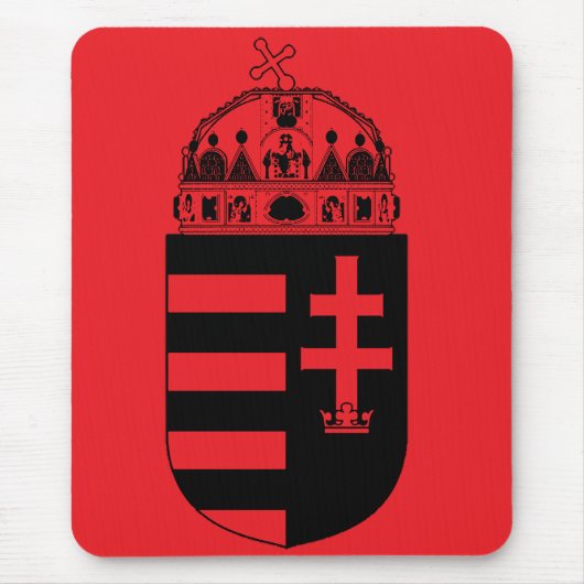Ungarn Wappen Mousepad (Vorne)
